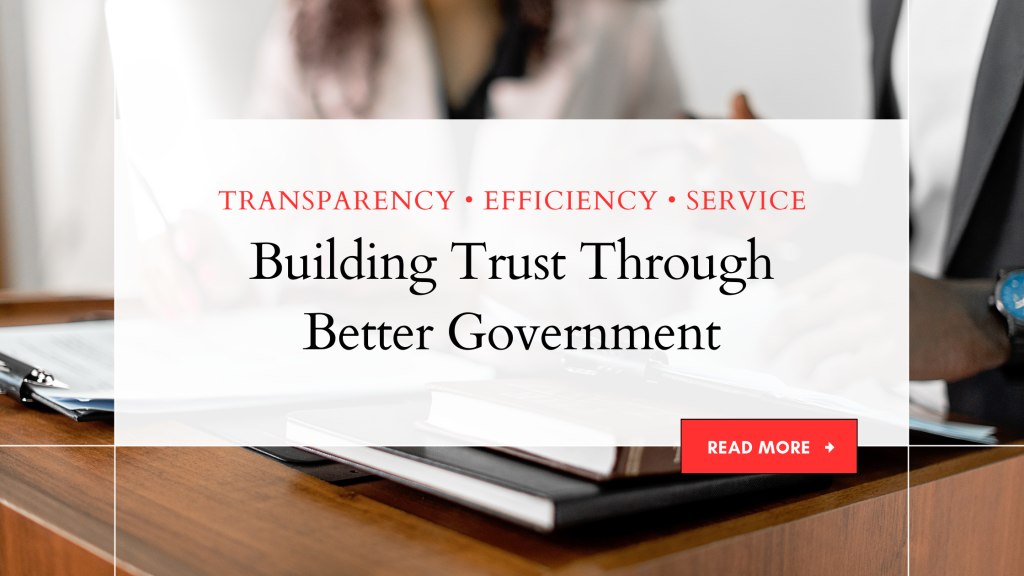 Terry O’Donnell Building Trust Through Better Government